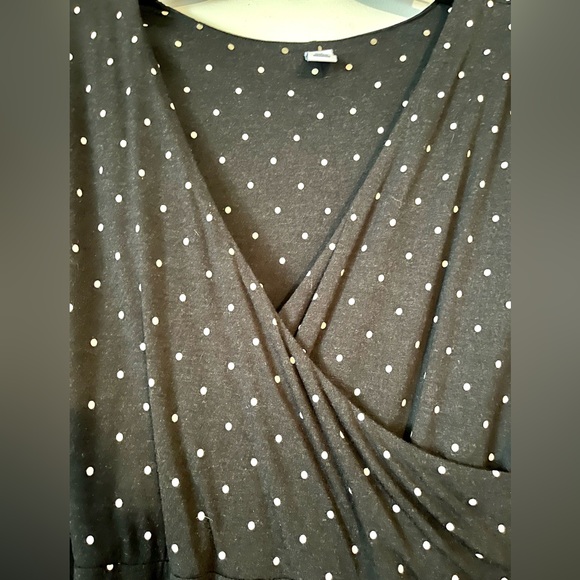 NWT Old Navy Polka Dot ¾ Sleeve Mid Length Dress - Picture 3 of 4